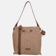 Charm London Santorini schoudertas M bruin