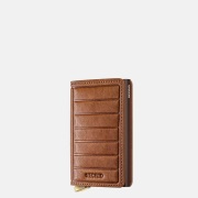 Secrid Premium Slimwallet pasjeshouder Emboss Lines Cognac +