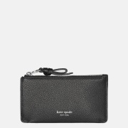 Kate Spade Loop pasjeshouder pebbled leather black