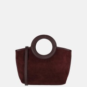 Charm London handtas suede bordeaux rood