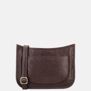 Hide & Stitches Jura crossbody tas donkerbruin