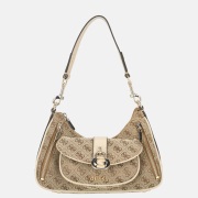 Guess Jessa schoudertas latte logo
