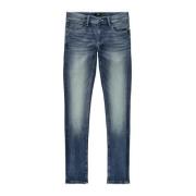 LMTD skinny jeans NLMPILOU stonewashed Blauw Jongens Denim Effen - 158