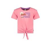 B.Nosy T-shirt B.Sunkissed met printopdruk roze Meisjes Stretchkatoen ...