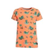 Orange Stars T-shirt Milo met all over print oranje Jongens Polyester ...