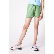 CoolCat Junior regular fit sweatshort Nikkie CG lichtgroen Effen - 134...