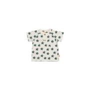 BESS baby T-shirt met sterren wit/groen Jongens Katoen Ronde hals Ster...