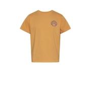 PIECES KIDS T-shirt PKKIM met printopdruk oranje Meisjes Stretchkatoen...