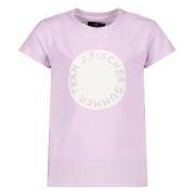 Jake Fischer T-shirt met printopdruk lila Paars Meisjes Stretchkatoen ...