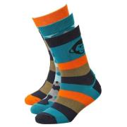 Me & My Monkey sokken met all-over print - set van 3 oranje/blauw Jong...