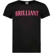 B.Nosy T-shirt met tekst zwart Meisjes Stretchkatoen Ronde hals Tekst ...