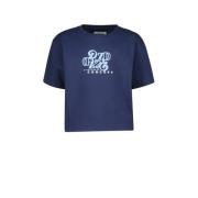 Raizzed T-shirt FAYA met printopdruk donkerblauw Meisjes Stretchkatoen...