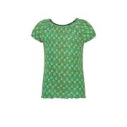 Like Flo T-shirt met all over print groen Meisjes Viscose Ronde hals A...