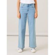 LMTD high waist wide leg jeans NLFTAULSINE light blue denim Blauw Meis...