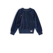 NONO sweater Kayla blauw Effen - 122/128 | Sweater van NONO