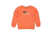 Quapi sweater met printopdruk oranje Printopdruk - 158/164