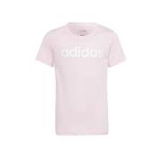 adidas Sportswear T-shirt met logo roze/wit Meisjes Katoen Ronde hals ...