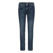ESPRIT slim fit jeans blue medium wash Blauw Jongens Stretchdenim Effe...