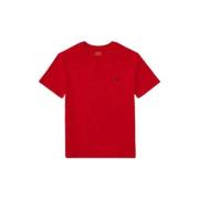 POLO Ralph Lauren T-shirt rood Jongens Katoen Ronde hals Effen - 128