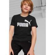 Puma T-shirt zwart Jongens Katoen Ronde hals Logo - 92