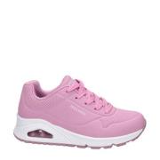 Skechers Uno sneakers roze Meisjes Imitatieleer - 32