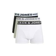 JACK & JONES JUNIOR boxershort - set van 3 zwart/wit/grijs melange Jon...