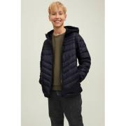 JACK & JONES JUNIOR gewatteerde jas JJEHERO zwart Jongens Polyester Ca...