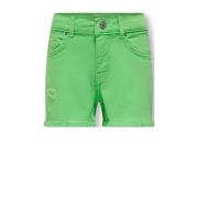 KIDS ONLY GIRL short KOGROBYN met slijtage felgroen Korte broek Meisje...