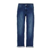 s.Oliver slim fit jeans dark denim Blauw Effen - 134