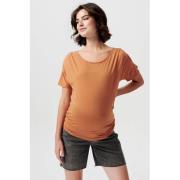 Supermom zwangerschapsshirt Hughes bruin T-shirt Dames Katoen Ronde ha...