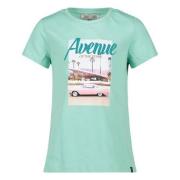 Cars T-shirt met printopdruk turquoise Blauw Meisjes Katoen Ronde hals...