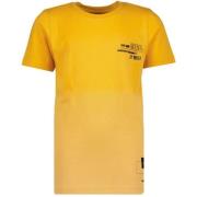 Vingino T-shirt geel Jongens Katoen Ronde hals Effen - 128