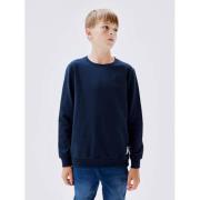 NAME IT KIDS sweater NKMHONK donkerblauw Effen - 116