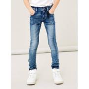 NAME IT KIDS skinny jeans NKMPETE medium blue denim Blauw Jongens Stre...