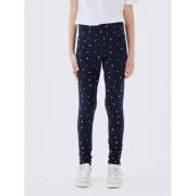 NAME IT KIDS legging NKFVIVIAN met all over print paars/donkerblauw - ...