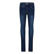 NAME IT skinny jeans NKMPETE met visgraat blauw Jongens Stretchdenim E...