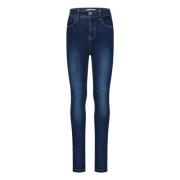 NAME IT high waist skinny jeans NKFPOLLY dark blue denim Blauw Meisjes...