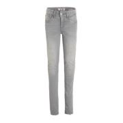 Vingino skinny jeans Bianca mid grey Grijs Meisjes Katoen Effen - 140