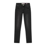 Vingino skinny jeans Bianca black denim Zwart Meisjes Katoen - 158