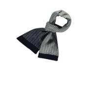 Sarlini sjaal met print donkerblauw Jongens Acryl Effen - 2-4 JAAR