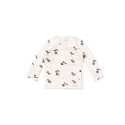 Your Wishes baby longsleeve Nash met all over print wit/camel/blauw Jo...