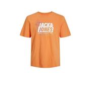 JACK & JONES JUNIOR T-shirt JCOMAP met printopdruk oranje Jongens Kato...