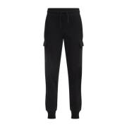 WE Fashion Blue Ridge slim fit joggingbroek black uni Zwart Jongens Sw...