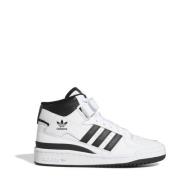 adidas Originals Forum Mid leren sneakers wit/zwart Jongens/Meisjes Le...