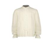Vingino blouse Luna met ruches off white Wit Meisjes Katoen Klassieke ...