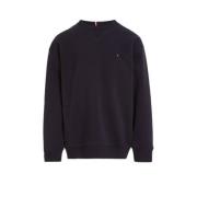 Tommy Hilfiger sweater donkerblauw Effen - 104 | Sweater van Tommy Hil...