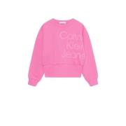 Calvin Klein sweater met logo roze Logo - 152 | Sweater van Calvin Kle...