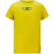 Retour Jeans T-shirt met printopdruk geel Jongens Katoen Ronde hals Pr...