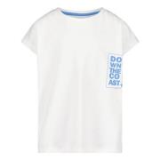 ESPRIT T-shirt wit Meisjes Katoen Ronde hals Effen - 140