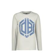 Vingino x Daley longsleeve Herol met printopdruk lichtgrijs Jongens St...